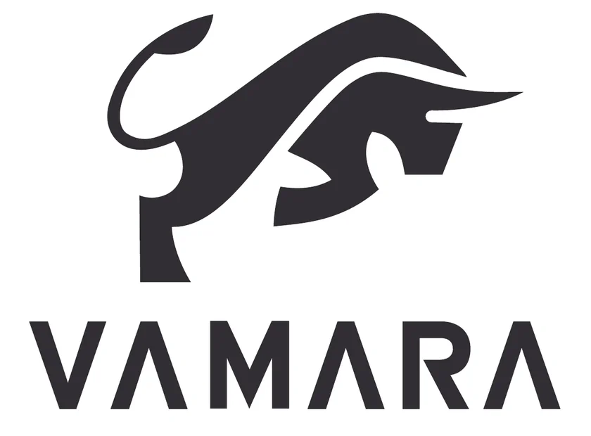The Vamara bull mark and wordmark.