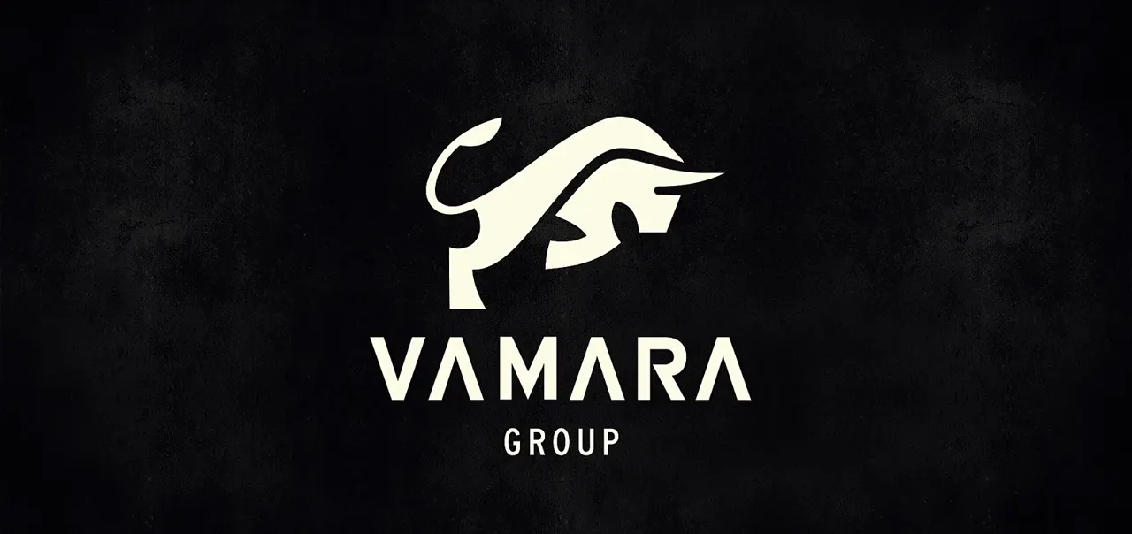 The white Vamara bull mark above the word Vamara Group on a black field.
